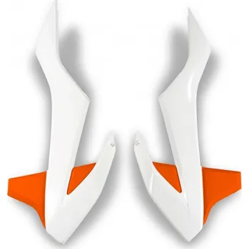 UFO KRYTY CHLADIČE KTM SX 85 '18-'24 BARVA OEM '19 (BÍLÁ/ORANŽOVÁ)