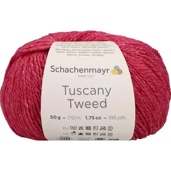 Příze Schachenmayr Tuscany Tweed 39 Fuchsiová (Přírodní směsová příze Tuscany Tweed Fuchsia)
