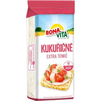 Trvanlivě pečivo Bonavita Kukuřičné chlebíčky extra tenké 80g 80g