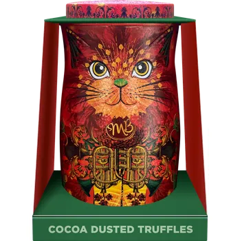 Čokoláda Monty Bojangles Čokoládové lanýže dóza Kočka Fire Dancer, 135g