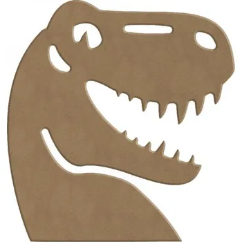 Výtvarná sada Dřevěný výřez k dekoraci Gomille, 14 x 14 cm – veselý dinosaurus