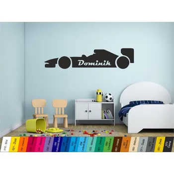 Samolepící dekorace Home Deco Nálepka na zeď - Formule 14x60cm