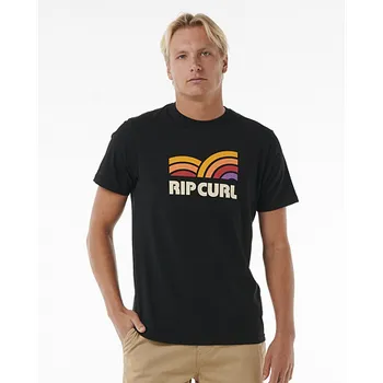 Pánské tričko Tričko Rip Curl SURF REVIVAL CAPTURE TEE Black velikost M