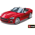 Bburago Fiat 124 Spider červená 1:24 model