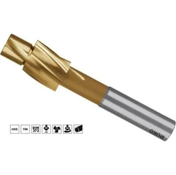 Vrták Ruko 102417T - Záhlubník válcový pro šroub M 5 s vodícím čepem pr. 4,2mm válcová stopka, HSS-TiN