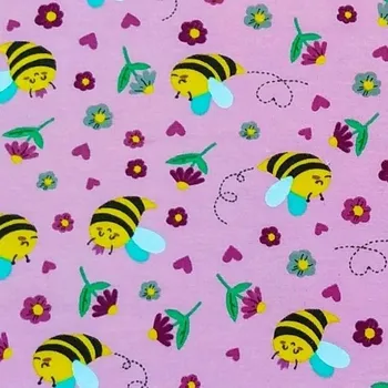 Bavlněný úplet včelky š.160 cm EU