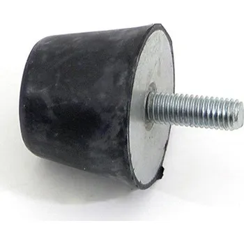 Černý gumový doraz tvaru komolého kužele se šroubem FLOMA - průměr 4 cm x 3 cm (87651191) FLOMAT