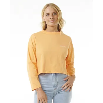 Pánská móda Tričko Rip Curl CUT LAPS LONG SLEEVE TEE Orange velikost S