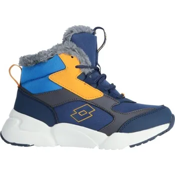 Dětská treková obuv Dětská zimní obuv Lotto RIBBON 30 Tmavě modrá, Šedá, Žlutá, Bílá