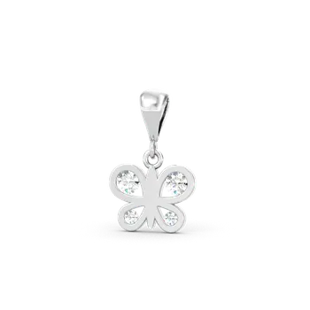 Přívěsek SOLUNA PAPILA zlatý dětský přívěsek motýlek se zirkony bílé zlato