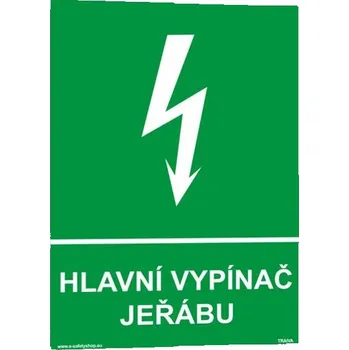 Traiva s.r.o. Hlavní vypínač jeřábu Verze: Plast 210 x 297 mm (A4) tl. 0.5 mm - Kód: 00310