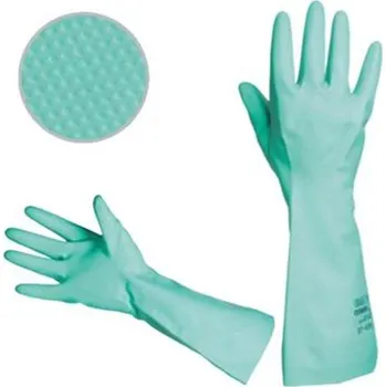 Pracovní rukavice ANSELL 37-695 - Sol-Vex - Rukavice pracovní (vel. 9) chemické, nitril., chem. odol., relief. dlaň, 0,425 mm, d. 38