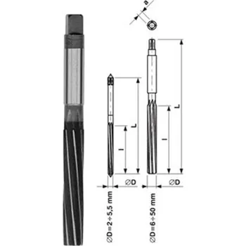 Výstružník StimZet B20127F000S - Výstružník pr. 12,0 x 76/152 mm H7 ruční s válcovou stopkou, HSS