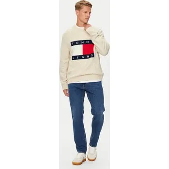 Pánský svetr Tommy Jeans Svetr Flag DM0DM19442 Béžová Regular Fit XL
