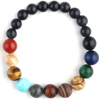 Šperk Master Minerální náramek Galaxy sluneční soustava dámský