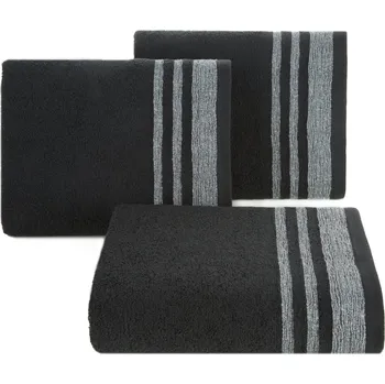 Ručník BAVLNĚNÝ RUČNÍK MĚRY 70X140 CM ČERNÁ