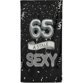 Osuška 140 x 70 cm - Stále sexy 65 - černá