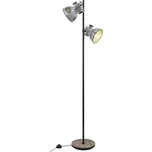 EGLO Dvoužárovková stojací lampa Barnstaple hnědá, černá, zinková 2 x 40 W - Doprava zdarma