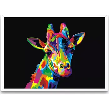 Diamantové malování Sada na diamantové malování - duhová žirafa