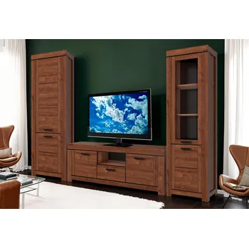 Obývací stěna Obývací sestava 2.9 m hnědý dub Brass