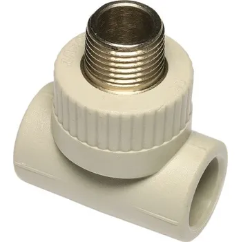 Vodovodní potrubí Ekoplastik PP-R T kus s kovovým závitem vnějším 20×1/2˝, STKE02020RCT