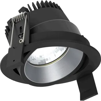 Illuxtron Akcentní vestavné svítidlo Strada 90 LV Teplota chromatičnosti / Stmívání: 2700 Kelvinů / Nestmívatelné, Barva vnější / barva vnitřní: Černá / Stříbrná, Úhel vyzařování: 24° 855C03749K02