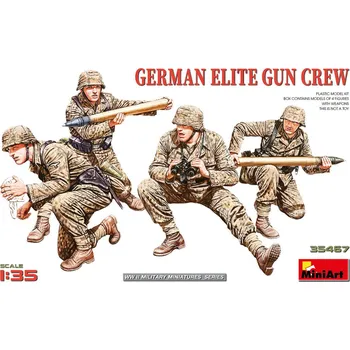 Plastikový model 1/35 German Elite Gun Crew (4 fig.)