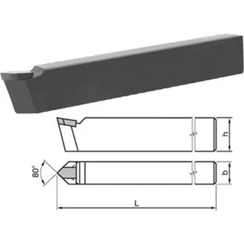 Příslušenstí k soustruhu DENAS 223720-16x10-H10 - Nůž soustružnický 16x10x110mm ubírací hladící přímý H10 (K10), DIN 4975