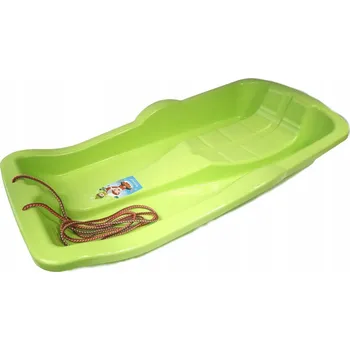 Boby Boby Karol plastové na sníh bez brzd zelené