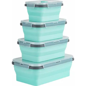 Dóza na potraviny Teesa, sada skládacích kontejnerů Teesa, obdélník