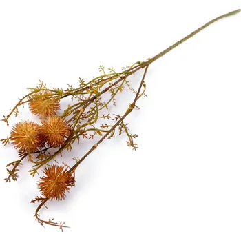 umělá květina Bodlák 60 cm - hnědý