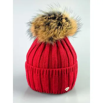 Čepice Nádherná dámská čepice Andrea - červená, VELIKOST UNI