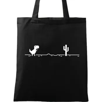 Bavlněná taška Offline Dobrodružství (Barva: Černá)