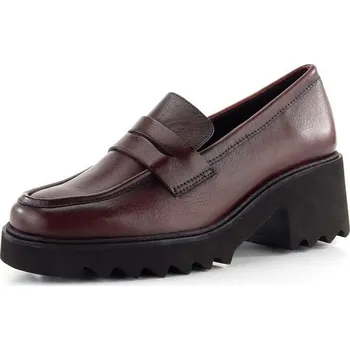 Dámské polobotky Ara kožené mokasíny na hrubé podešvi Paris-Sport Amarone 12-21502-19 - 41 | P688944