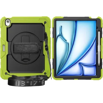Pouzdro na tablet VSECHNONAMOBIL 81761 SOLID 360 Odolný obal pro Apple iPad Air 13 2025 / Air 13 2024 zelený