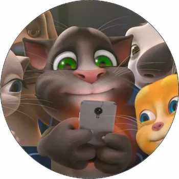 Jedlá dekorace na dort Jedlý papír Talking Tom a přátelé 19,5 cm