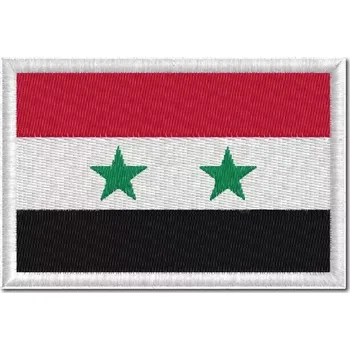 Nášivka Pelisport Syrská vlajka vyšívaná 6 x 4 cm