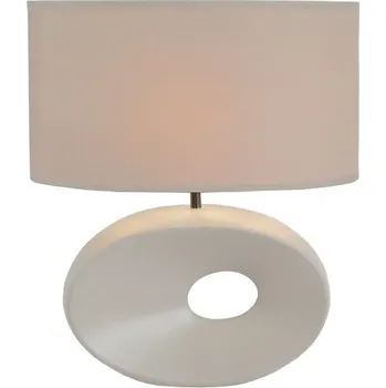Lampička Keramická stolní lampa, bílá, QENNY TYP 9