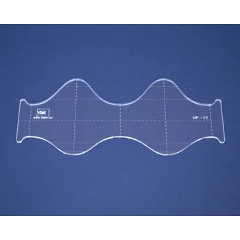 Příslušenství k šicímu stroji Quiltovací pravítko vlnky NP-V2