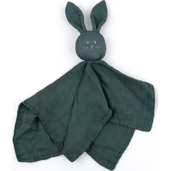 plyšák PETITEMARS Hugo Misty Green Bamboo Muslin Pet 0m+ 3x13x38 zelená