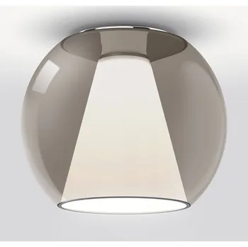 Serien Lighting serien.lighting Návrh S stropní 2,700K Triac hnědý - Ø stříšky 11 cm hnědý průhledný, opálový LED 11 W celkem - Doprava zdarma