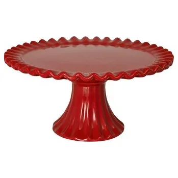 Porcelánový stojan na dorty Charline Red malý
