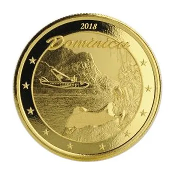 1 unce zlatá mince EC8 Dominica - The Nature Isle 2018