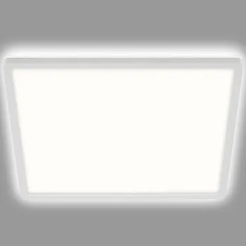 Briloner Stropní svítidlo LED Slim, hranaté 29,3 x 29,3 cm bílá LED 18 W celkem