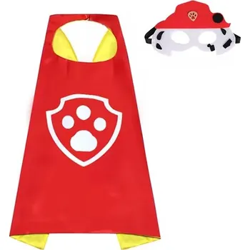 Karnevalový kostým Dětský kostým Tlapková patrola (plášť a maska) Varianta: červený (Marshall)