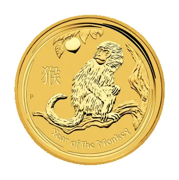 1/20 unce zlatá mince Austrálie Lunar II opice 2016