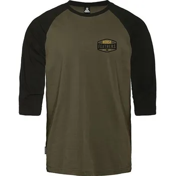 tričko Horsefeathers Hexagon II Raglan - Burnt Olive S