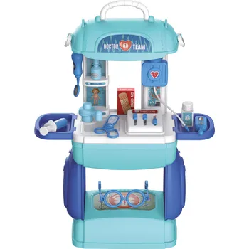 Dřevěná hračka Wiky Doktor set stolek v aktovce 34,2 x 14 x 48 cm