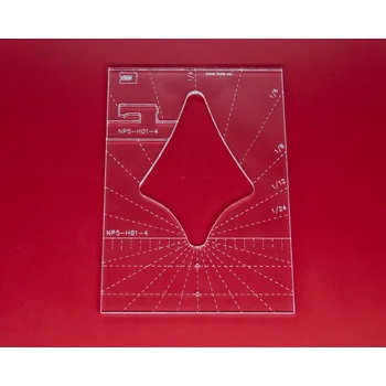 Příslušenství k šicímu stroji Quiltovací pravítko tvar zvonek 4 inch NP5-H01-4