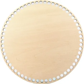 Pro Háčkování Dno na košík kruh Ø 25 cm bříza